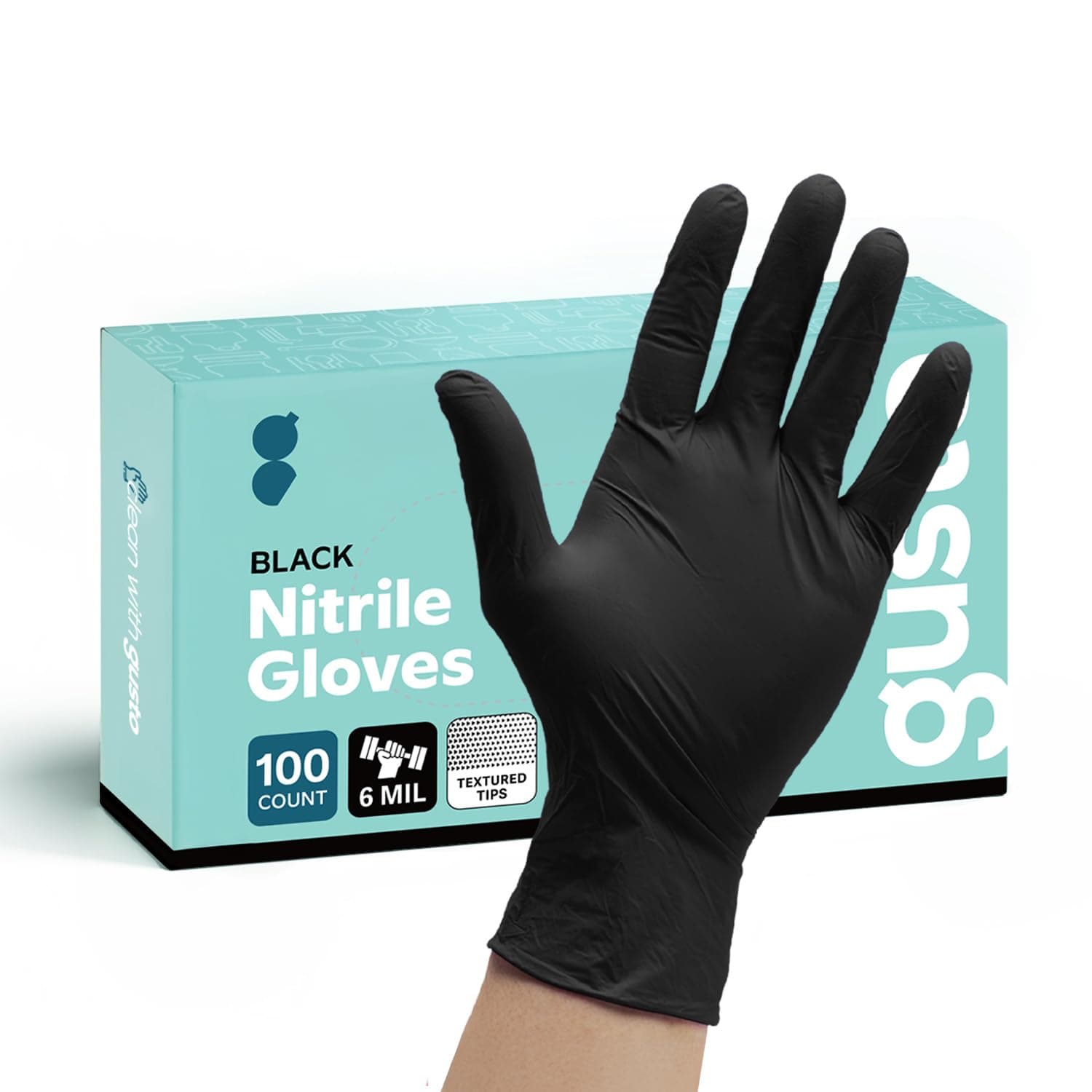 Black Nitrile Gloves