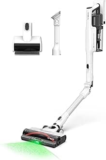 Cordless Stick Vacuum Cleaner, 185W Suction,1L Larger Dustbin, 3DSense Power Brush, PureCyclone Tech, Easily Tackles Large Debris