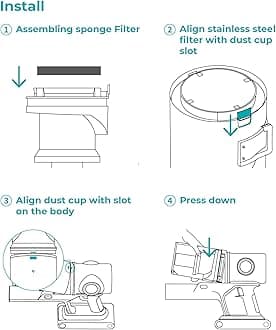 Cordless Vacuum Cleaner,80 Mins Vacuum Cleaners for Home,Stick Vacuums with Self-Standing, Touch Screen,LED Headlights, Anti-Tangle,Rechargeable, Lightweight, for Carpet, Hard Floor, Pet Hair