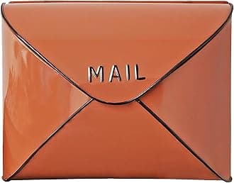 NACH Wall Mount Mailboxes, 12.5 x 10 x 5 inch Terracotta Wall Mailboxes for Outside, Waterproof Mailboxes for Outside - Envelope Mailbox