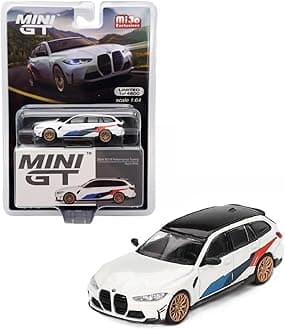 Collectibles Diecast Model Car Compatible with Mini GT 1:64 BMW M3 M Performance Touring Alpine White Limited Edition MGT00776