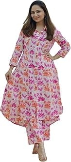 GRECIILOOKS Rayon Co Ord Set For Women | Co Ord Set For Women Stylish | Kurta Set For Women | Kurta Set | Ethnic Co Ord Set For Women | 3/4 Sleeve Women's Co-Ord Set