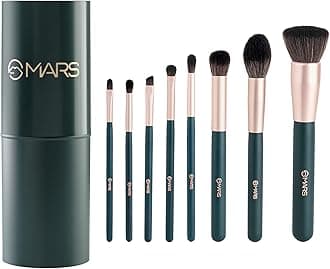 MARS Tools of Titan Brush Set of 8 with Holder | Face Makeup Brush Set with Ultra Soft Bristles (PACK OF 8)