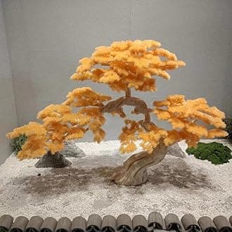 Artificial Tree Faux Podocarpus Plant Slik Fake Guest-Greeting Pine Tree for Home Decor Indoor or Outdoor Office Decoration Housewarming Gift(Size:4mx3.5m)