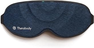 TheraGun Therabody Sleep Mask Ultra-Comfortable, 100% Blackout Sleep Eye Mask with Gentle Eye Massager Vibration for Stress Relief, Headache Relief & Self Care - Facial Massager for Women & Men