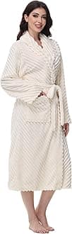 Premium Robes for Women - Super Soft Cozy Fleece Womens Robe Plush Long Bathrobe