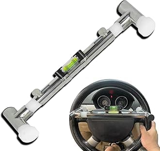 Steering Wheel Level Alignment Tool for Internal Diameter 270mm - 350mm Steering Wheel Holder Spring-Loaded Auxiliary Wheel Aligmment