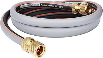 Abimars Garden Hose Extension Kit - 1/2'' Hose Pipe with 2 Brass Connectors, 1m Extension to Connect Hose Reel to Tap