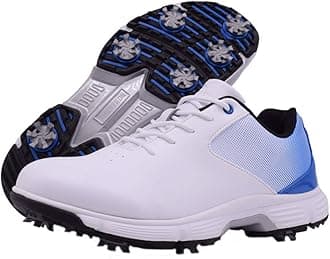 Men Golf Shoes Mesh Breathable Breathable Golf Walking Sport Sneakers 7 Spikes Golf Trainers