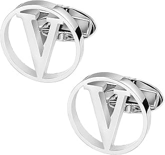 GWD Cufflinks for Men Classic Tuxedo Shirt Wedding Cuff Links Personalized Initials A-Z Gift