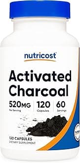 Nutricost Activated Charcoal 120 Capsules - High Quality Activated Charcoal Powder, Non-GMO, Gluten Free