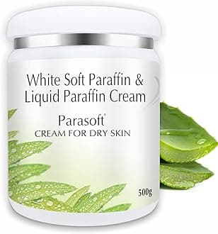 White Soft Paraffin & Liquid Paraffin Cream for Dry Skin – 500g / 17.63 oz Moisturizing Barrier Cream