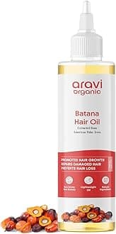 Aravi Organic Batana Hair Oil For Hair Growth With Pumpkin Oil - Derived From American Oil Palm Nut - 6.7 FL Oz / 200 ml