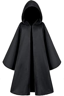 Knight Costume for Kids Robe Hooded Cloak Boys Girls Cosplay 3-14 Years