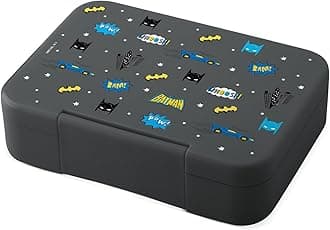 Simple Modern DC Comics Batman Bento Lunch Box for Kids | BPA Free, Leakproof, Dishwasher Safe | Lunch Container for Girls and Boys, Toddlers | Porter Collection | 5 Compartments | Batman POW!