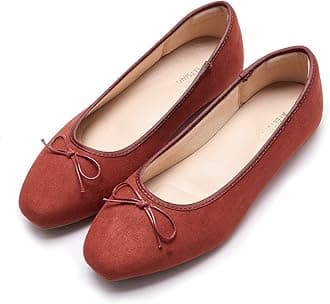 Women's Round Toe Ballet Flats Comfortable Bow Dressy Flats Shoes for Women
