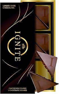 MBDH Wellness Ignite Chocolate Bars (1 Box) Premium Dark Chocolate For Mood & Vitality Boost | Crafted For Men & Women | 100% Vegetarian & Gluten-Free (Pack of 1),280 G