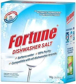 Dishwasher Salt - 1 Kg (Pack of 4) | Softens Hard Water & Prevents Limescale | Enhances Detergent Performance | For All Dishwashers | 4 Kg