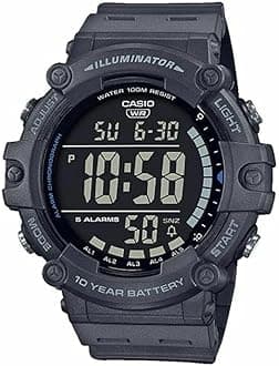 Casio - COLL Sports Armbanduhr AE-1500WH-1AVEF - Herren Uhr - Wasserdicht - Digital - Mit Stahlband - Schwarz