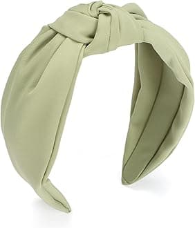 Etercycle Headband for Women, Knotted Wide Headband, Yoga Hair Band Fashion Elastic Hair Accessories for Women (Green)