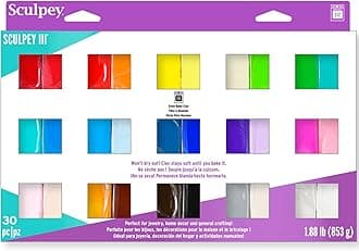 Sculpey III Polymer Clay Color Sampler, Multicolor