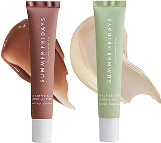 AoseiensSummer Fridays Mini Neutrals Lip Butter Balm Set, Summer Tinted Lip Balm, Moisturizing Natural Lip Balm, Locks In Moisture, Moisturizes and Brightens