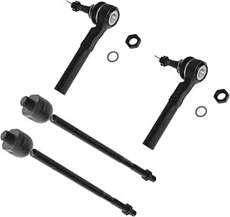 Tie Rod End Front Inside Inner Outside Outer Set Kit of 4 for Rendezvous Montana
