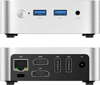 ACEMAGICVista V1 N97 Mini PC,16GB DDR4 RAM 512GB SSD Mini Computer,12th Gen N97(Beat N150/N100/N95,up to 3.6GHz),Small Desktop Computer 4K Dual Display/WiFi/VESA for Home/Office