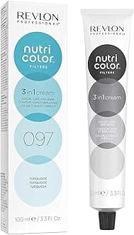 REVLON PROFESSIONAL NUTRI COLOR FILTERS, Bright Semi-Permanent Direct Hair Dye, 097 Turquoise, 100 Ml
