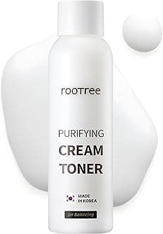 rootree Phyto ground Purifying Cream Toner 200ml - Korean Skin Care, Deep Moistruising and Nourishing, K Beauty Face Care, Skin Radiance, Botanical Extracts, Vegan & Cruelty Free, for All Skin Types