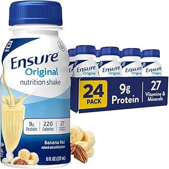 Original Nutrition Shake with 9 grams of protein, Meal Replacement Shakes, Banana Nut, 8 fl oz, 24 Count