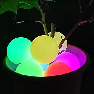 Floating Pool Light Ball, RGB Color Changing Bath Hot Tub Light, IP68 Waterproof Orb Light up Ball for Pool Gift, Glow Led Pool Balls Lights for Hot Tub,Pond,Bathtub,Spa, Decor Outdoor Indoor(2PCS)