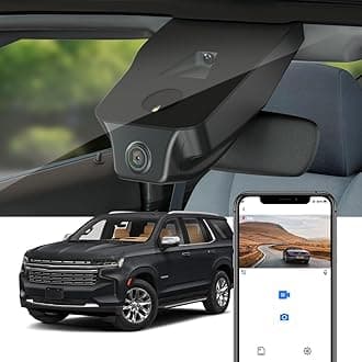 4K Dash Cam Adapts for Chevy Tahoe 2021-2026 (HD2-6272, 3 Vents) LS LT RST Premier High Country, OEM Factory Style, UHD 2160P Video, WiFi&APP, Loop Recording, G-Sensor, Easy to Use, 64GB Card