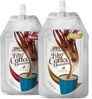 True South Ready-To-Use Filter Coffee Decoction - Special Combo Pack of 2 (200 ml each)…