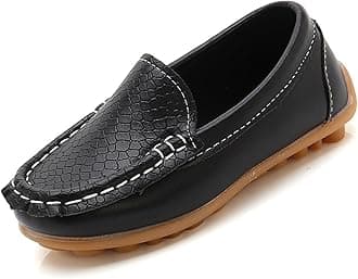 Boys Girls Loafers Dress Flats Slip-On Oxford Casual Moccasins School Walking Boat Shoes(Toddler/Little Kid/Big Kid)