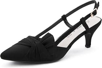 Women Shoes Comfortable Kitten Heels Slingback Dress Pumps