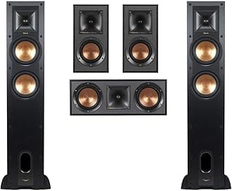 Reference 5.0 Home Theater System - Bundle with 2X R-26FA Floorstanding Speaker, R-25C Center Channel Speaker, 2X R-41M Bookshelf Speaker
