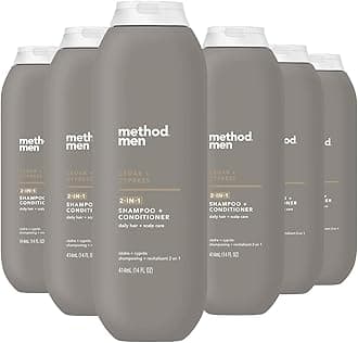 Method Men 2-in-1 Shampoo + Conditioner; Cedar + Cypress; Pack Of 6; Cedar & ...