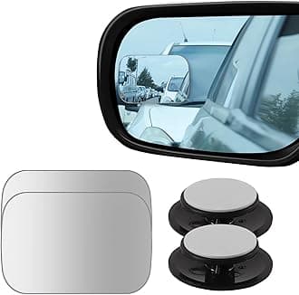 2 pcs Blind Spot Mirrors, HD Glass Convex 360° Wide Angle Side Rear View Mirror with ABS Housing for Cars SUV and Trucks