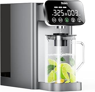 Stokk E1 Reverse Osmosis Water Filter Countertop, 5 Stage RO Water Filter System with Remineralization Glass Pitcher, NSF/ANSI 58&372, Portable No Installation Water Purifier for Home Office