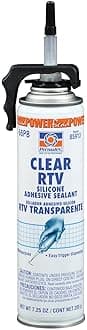 Permatex 85913 Clear RTV Silicone Adhesive Sealant, 7.25 oz. PowerBead Can,Package May Vary