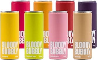 BLOODY BUBBLY Flavoured Soda | Variety Pack | Box of 8 (250 ML Each) | No Added Artficial Flavours, Colours & Preservatives