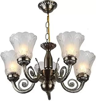 Somil Afast Unique Design Chandelier with Engraved Transparent Glass Lamps Chandelier Ceiling Lamp