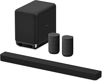 BRAVIA Theater Bar 8 Sound Bar, SA-SW5 Wireless Subwoofer, and SA-RS5 Wireless Rear Speakers with Built-in Battery