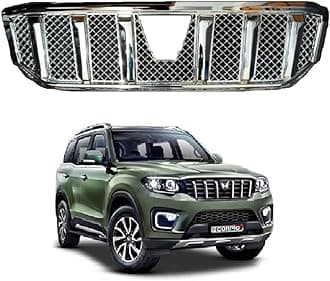 Car Front Grill Bentley Style Suitable for Mahindra Scorpio-N (2022 Onwards) (Set of 1Pc)