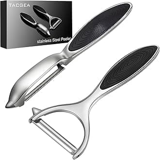 Vegetable Peeler for Kitchen, Potato Peelers for Fruit Straight Blade, Durable Non-Slip Handle, Set of 2