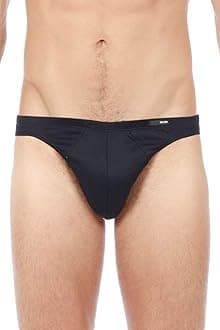 Black Premium Cotton Micro Briefs | 359699-0004 by HOM