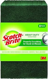 Scotch-Brite Heavy Duty Scour Pads, Green, 8