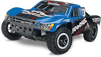 Traxxas Nitro Slash: 2WD Short Course Racing Truck with TQi 2.4 GHz Radio & TSM (1/10 Scale), Blue
