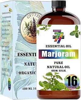 Marjoram Essential Oil - GV77ZF Marjoram Oils for Diffusers, Humidifiers, DIY Candles, Soap, Cleaning, Home, Office, Yoga, Massage, Gifts - 16 fl oz (480 ml)